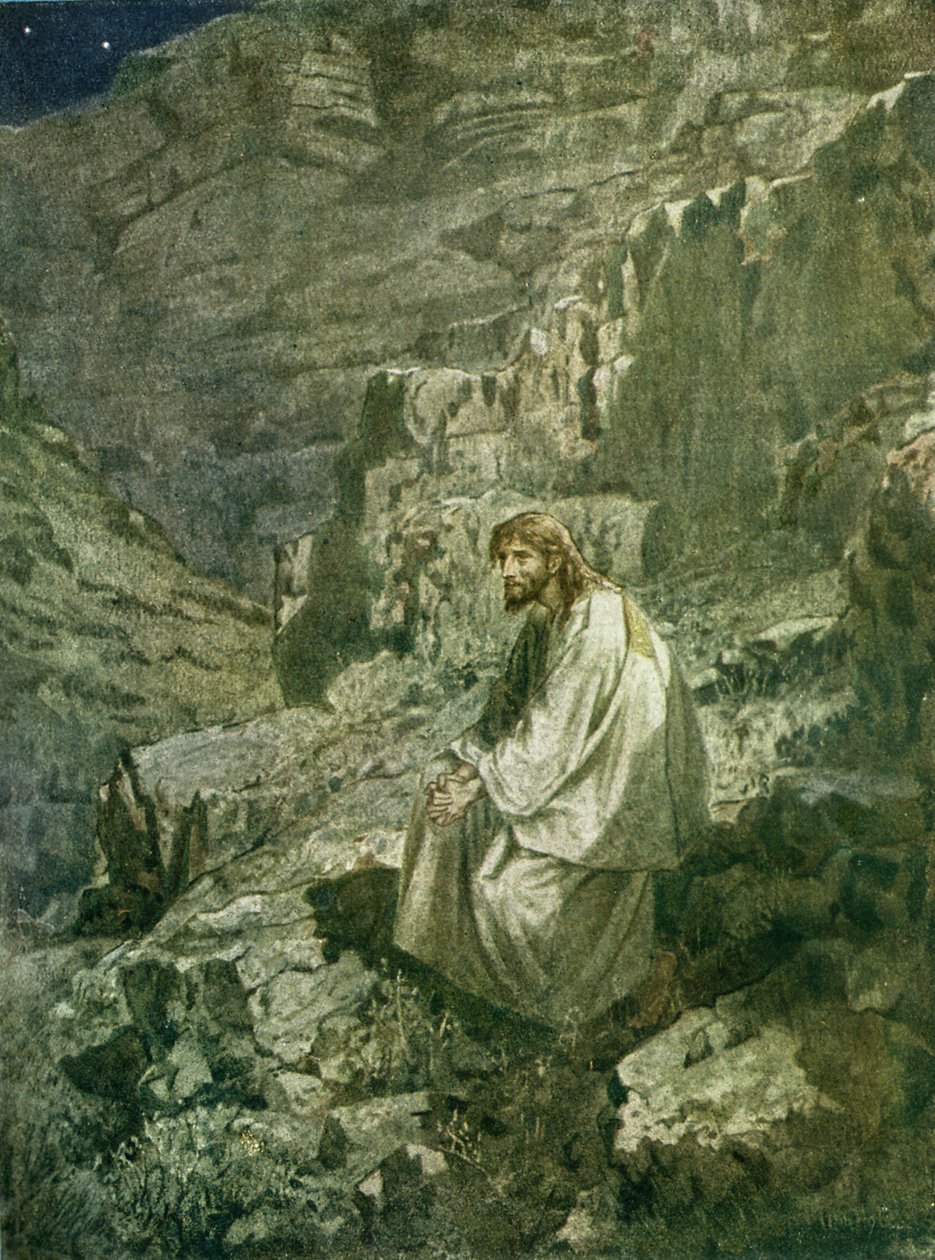 Kuszenie Jezusa - Biblia autorstwa William Brassey Hole