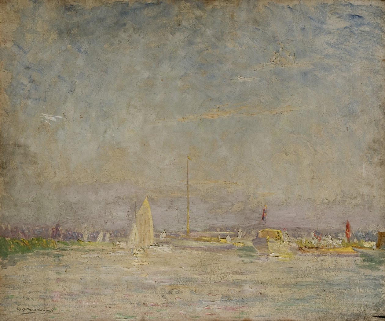 Wczesny wieczór nad rzeką Aut autorstwa William Brown MacDougall