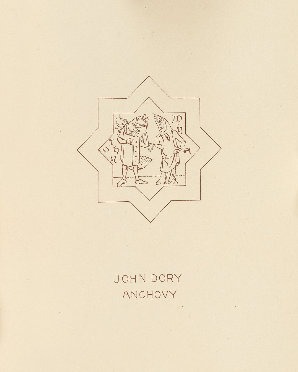 John Dory, anchois, 1878 autorstwa William Burges