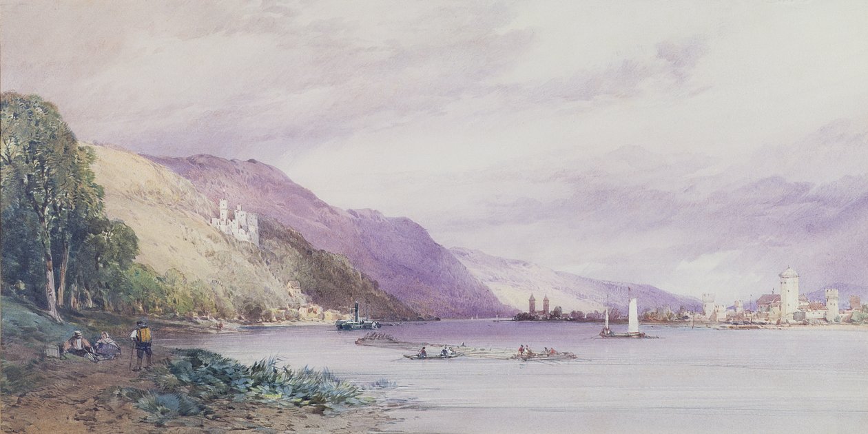 Nad Renem, 1861 autorstwa William Callow