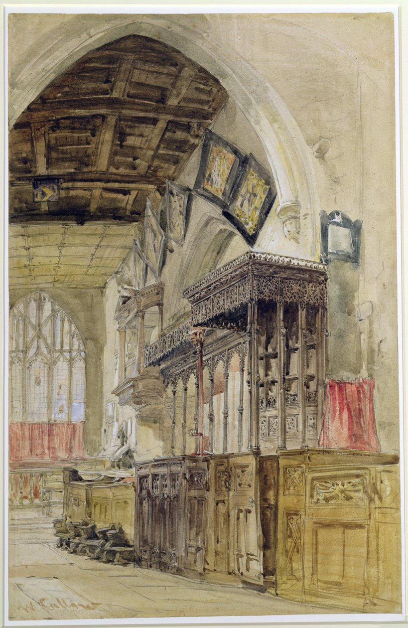 Kościół Mariacki, Richmond autorstwa William Callow