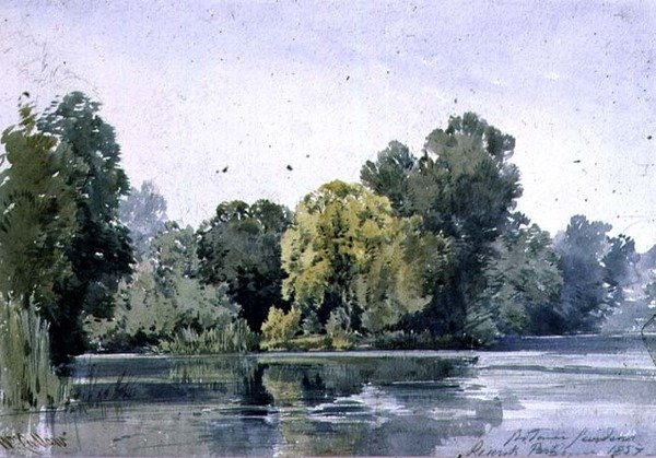 Zobacz w Ogrodzie Botanicznym, Regents Park autorstwa William Callow