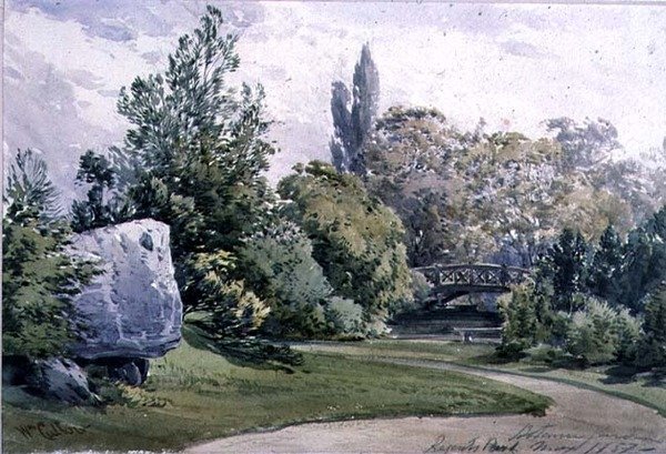 Zobacz w Ogrodzie Botanicznym, Regents Park autorstwa William Callow