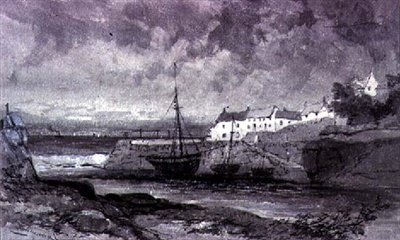 Lynmouth autorstwa Williama Cartera (fl.1836-76) autorstwa Charles William Carter