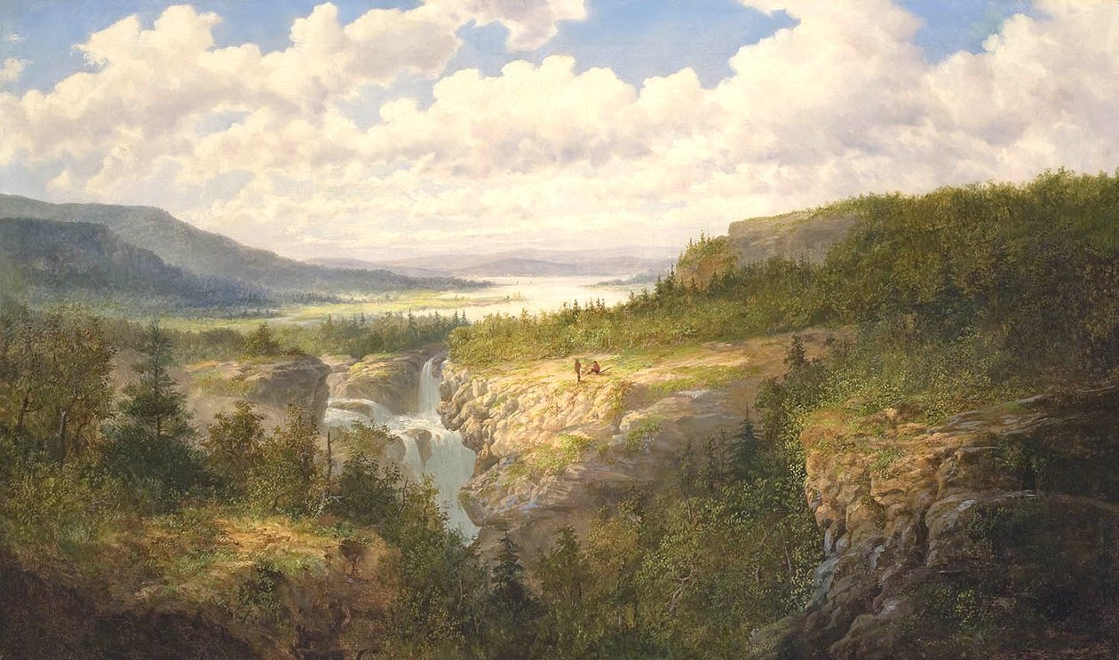 Falls of Tamahaka, hrabstwo Cherokee, Karolina Północna autorstwa William Charles Anthony Frerichs