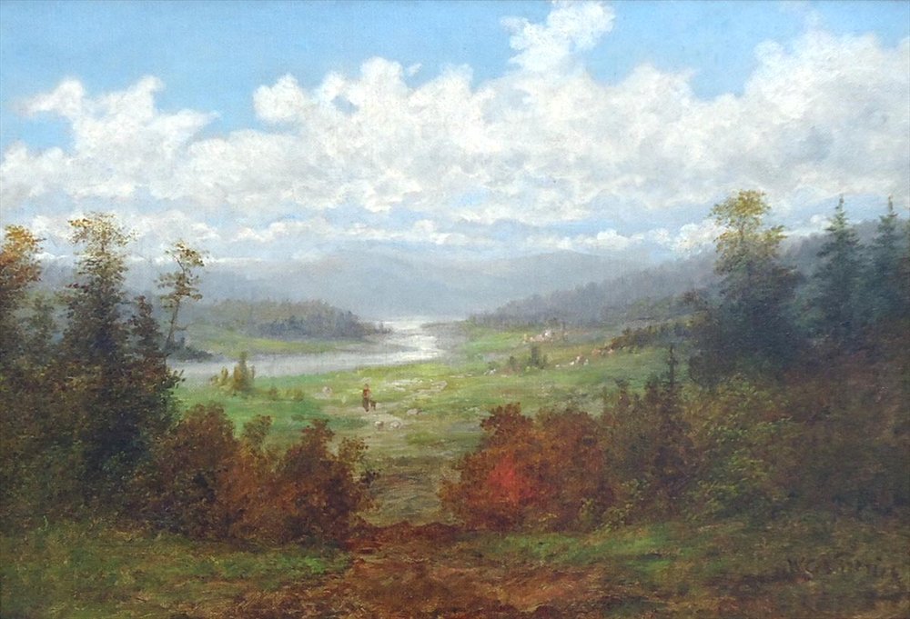 Krajobraz rzeki Linville autorstwa William Charles Anthony Frerichs