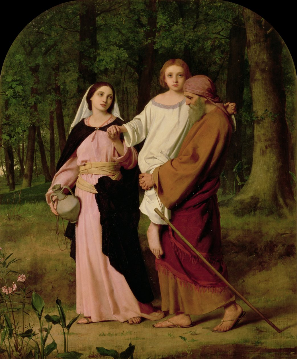 Jezus wraca do Nazaretu z rodzicami autorstwa William Dobson