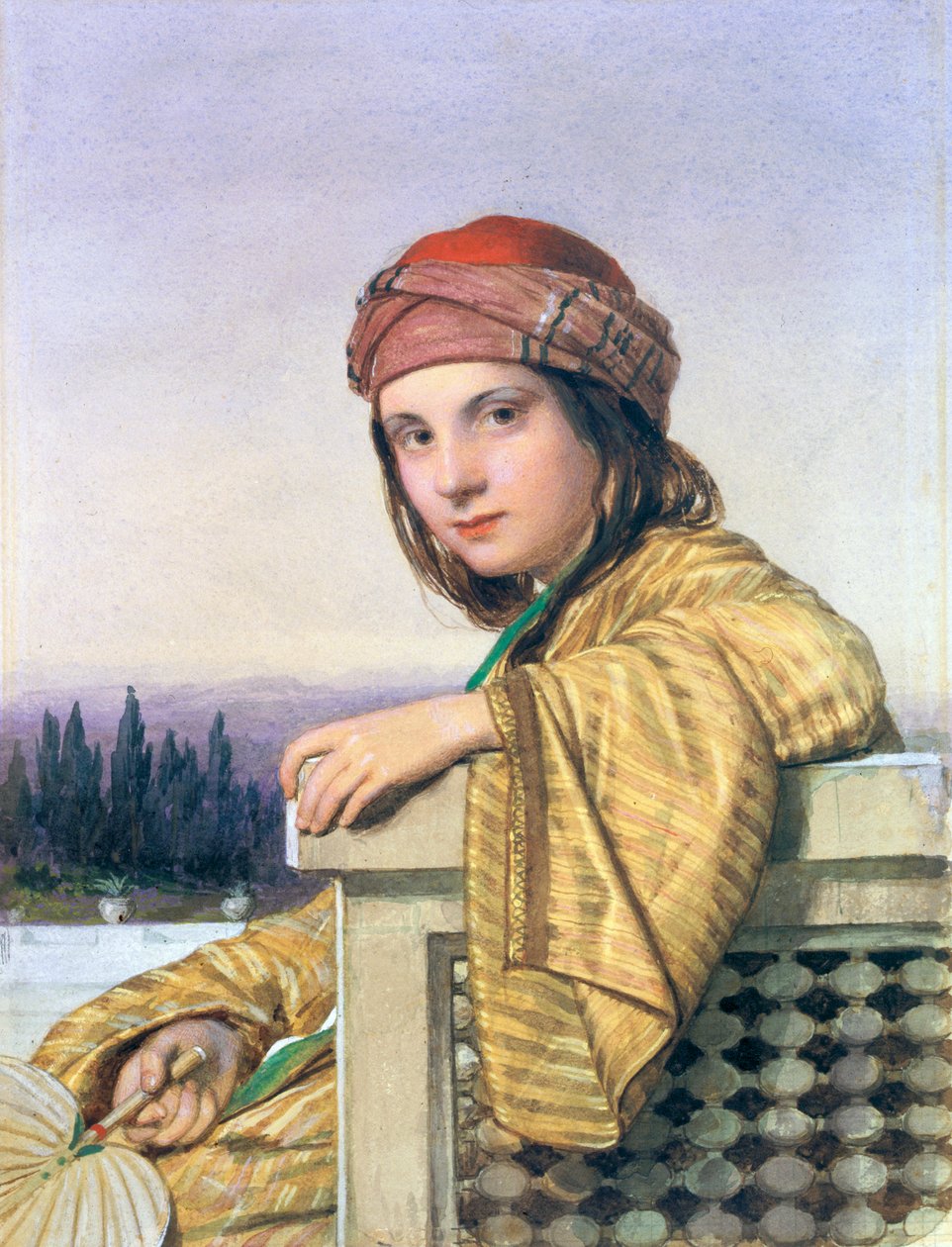 Portret tureckiej dziewczyny, 1864 autorstwa William Dobson