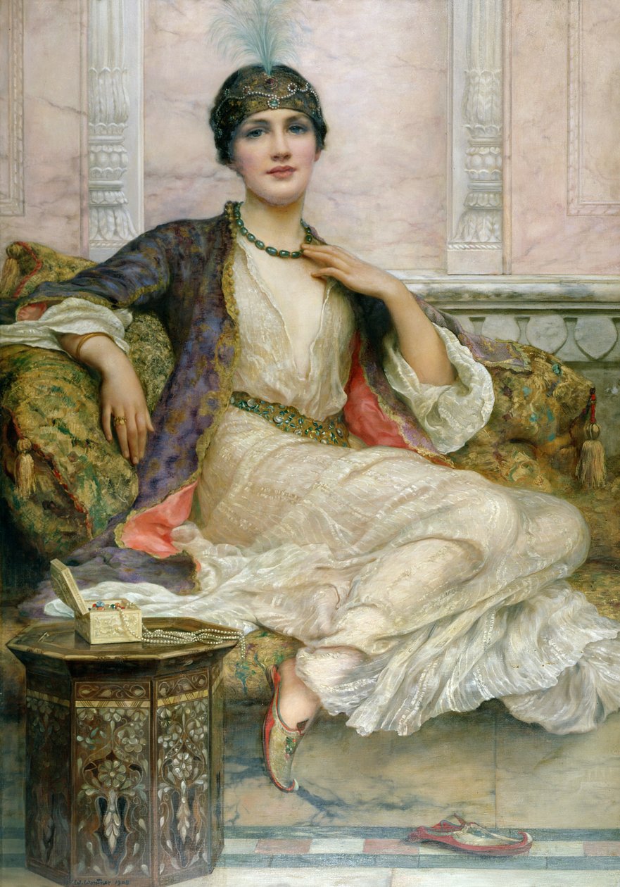 Jadeitowy naszyjnik, 1908 autorstwa William Clark Wontner