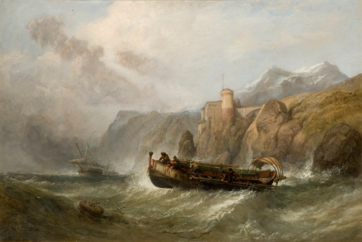 Scena przybrzeżna, 1862 autorstwa Clarkson Frederick Stanfield