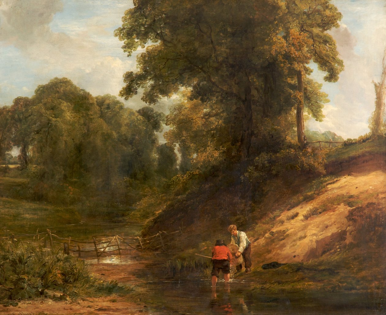 Chłopcy wędkarstwo, 1824 autorstwa William Collins