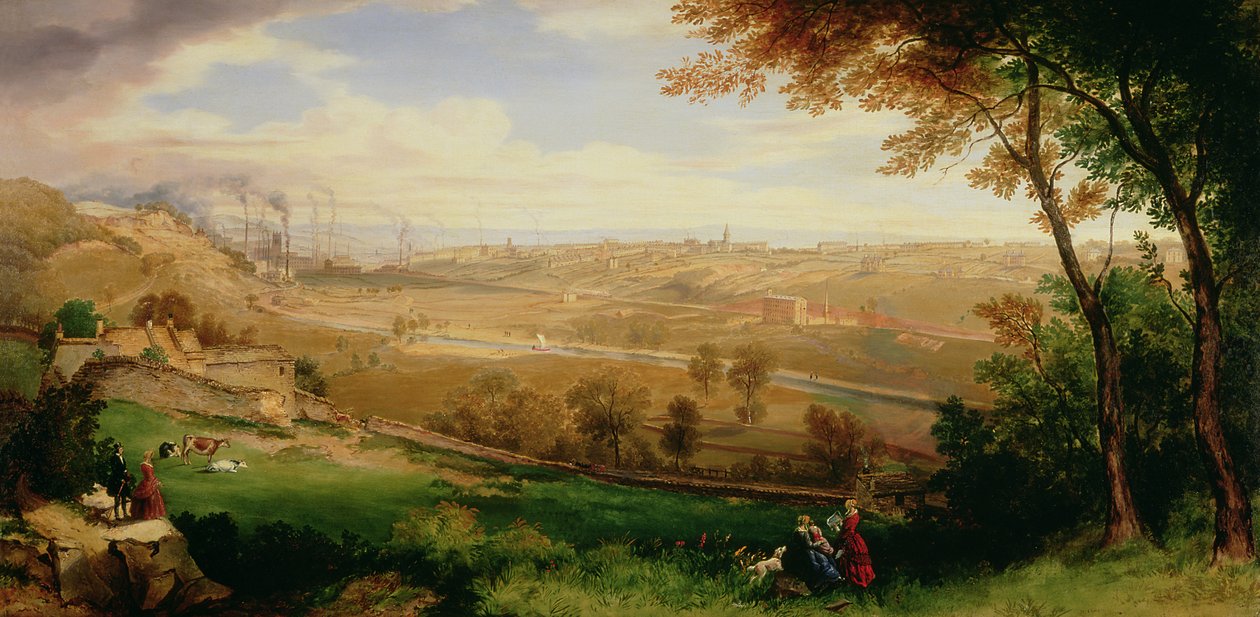 Widok Bradford, 1849 autorstwa William Cowen