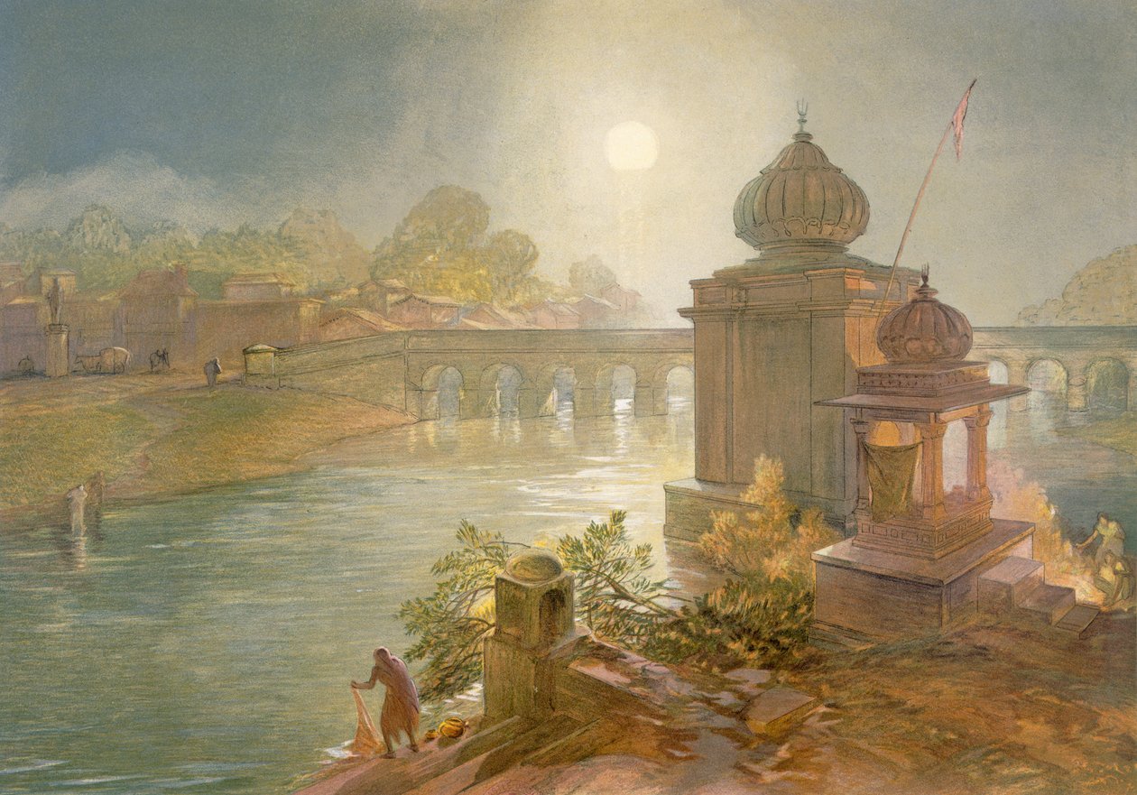 Indore, z "Indii starożytnych i współczesnych", 1867 r. autorstwa William Crimea Simpson