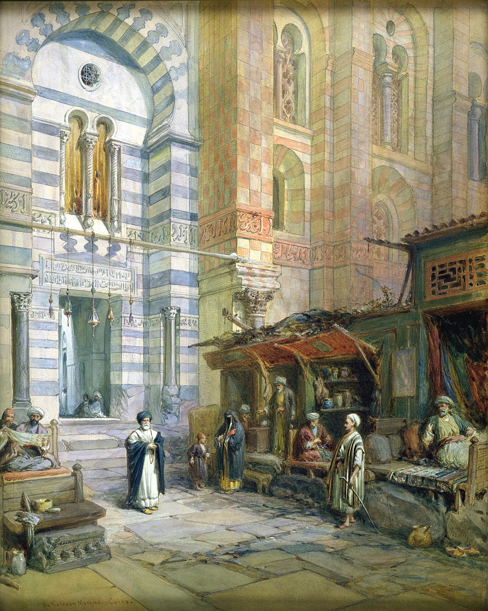 Szpital Maristanu lub Meczetu w Kalaun, Kair, 1882 autorstwa William Crimea Simpson
