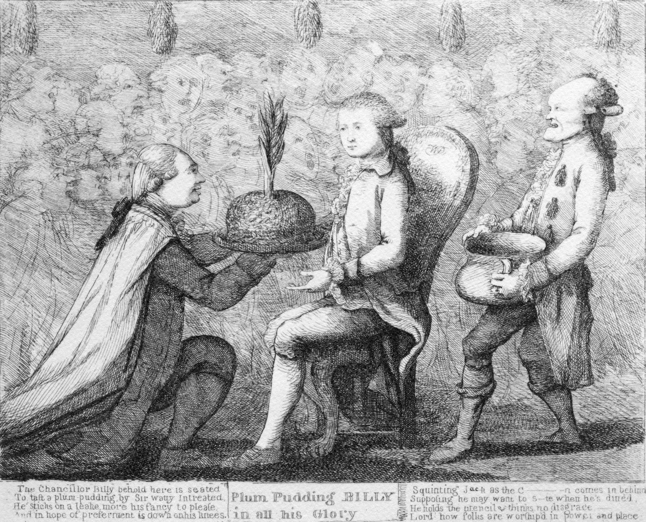 Pudding śliwkowy Billy w całej swojej chwale, po Dent, 1784 autorstwa William Dent