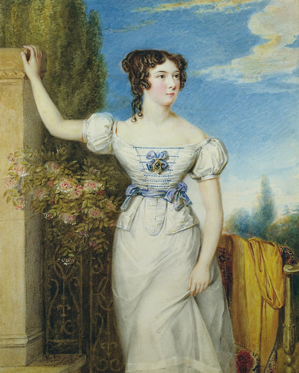 Portret młodej dziewczyny autorstwa William Derby