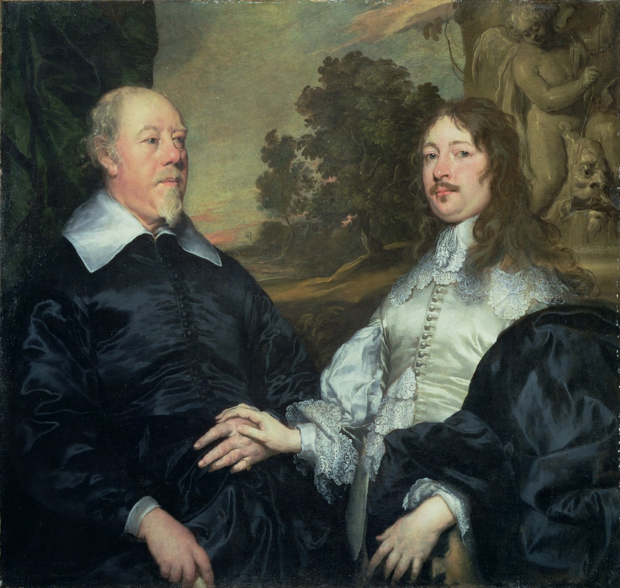 Stary i młodszy mężczyzna, 1640-45 autorstwa William Dobson