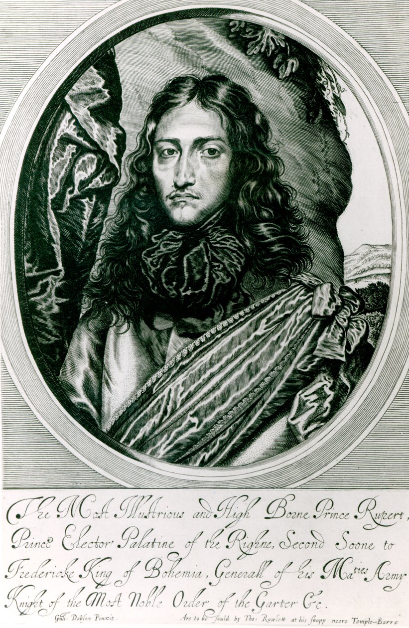 Książę Rupert Renu wyryty przez Williama Faithorne autorstwa William Dobson