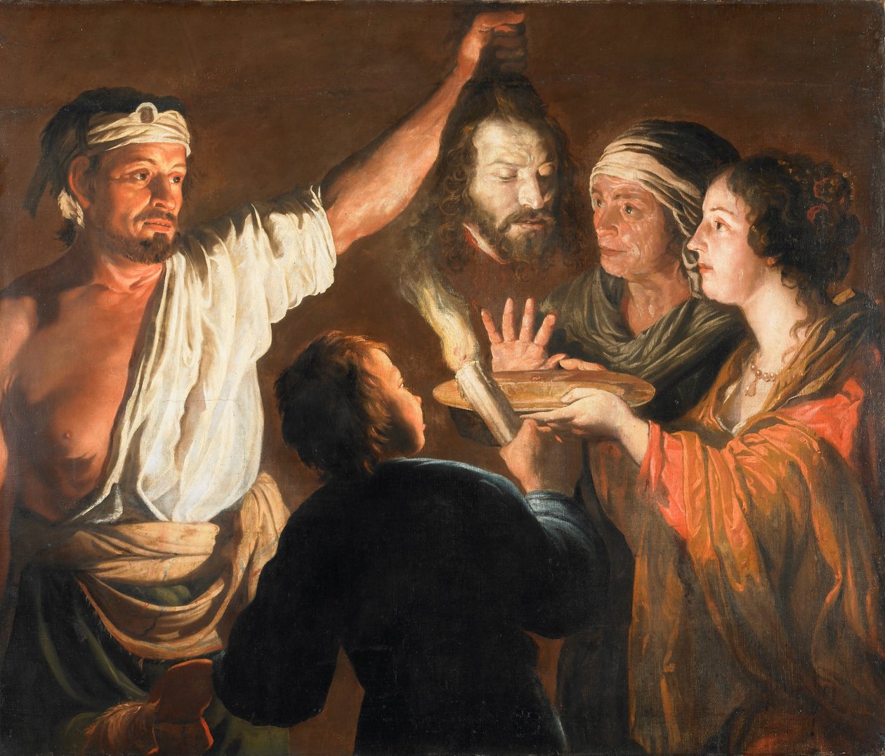 Kat z Głową Jana Chrzciciela autorstwa William Dobson