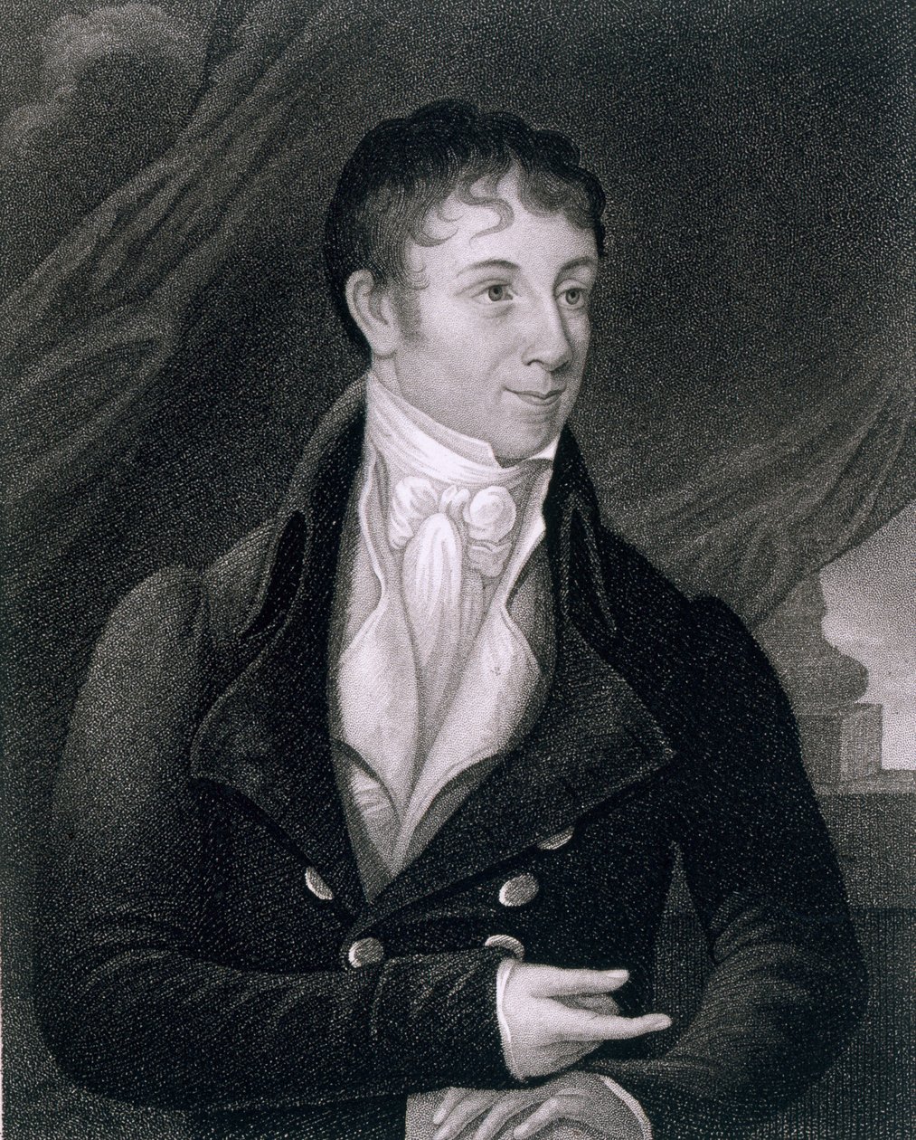 Charles Brockden Brown (1771-1810) grawerowany przez Johna B. Forresta (1814-70) autorstwa William Dunlap