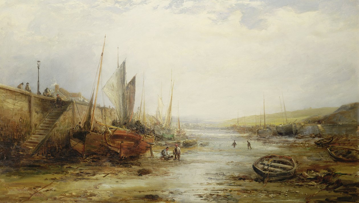 Port Peel, ok. 1890 autorstwa William Edward Webb