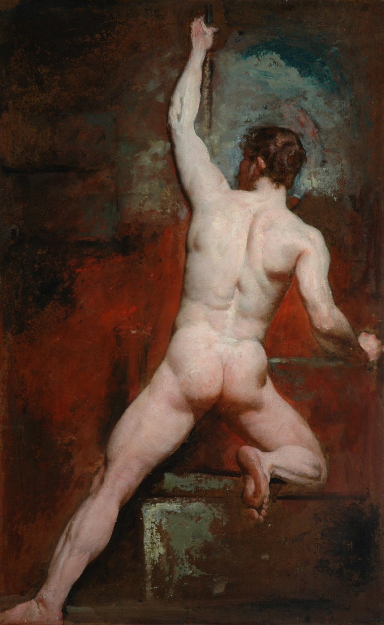 Studium nagiego mężczyzny, ok. 1807-49 autorstwa William Etty