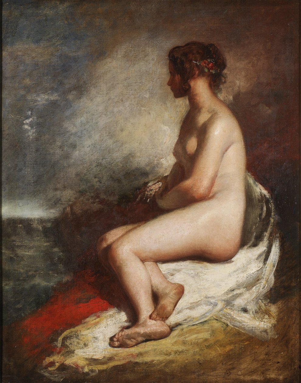 Studium siedzącego aktu autorstwa William Etty