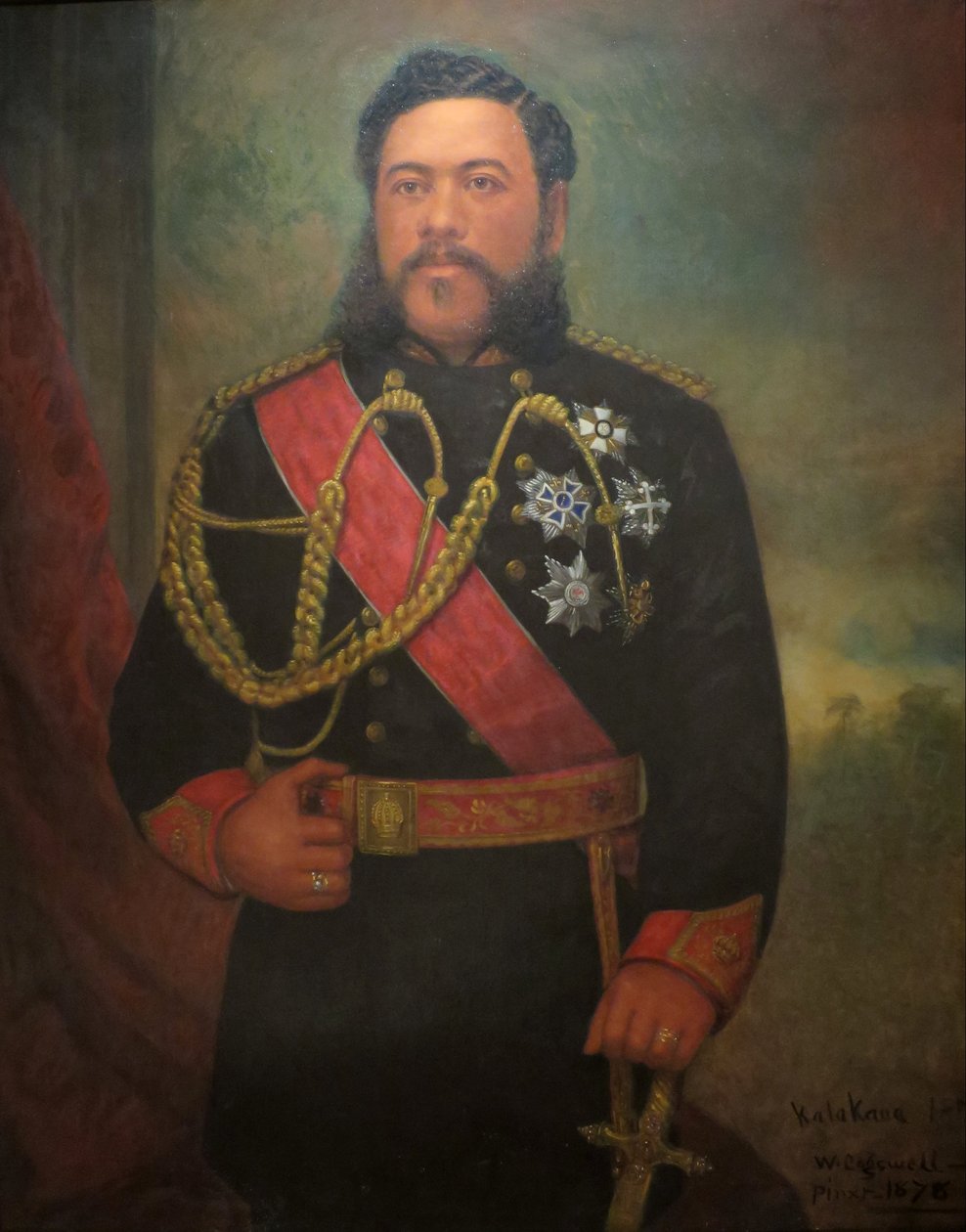 Portret króla Kalakaua autorstwa William F. Cogswell