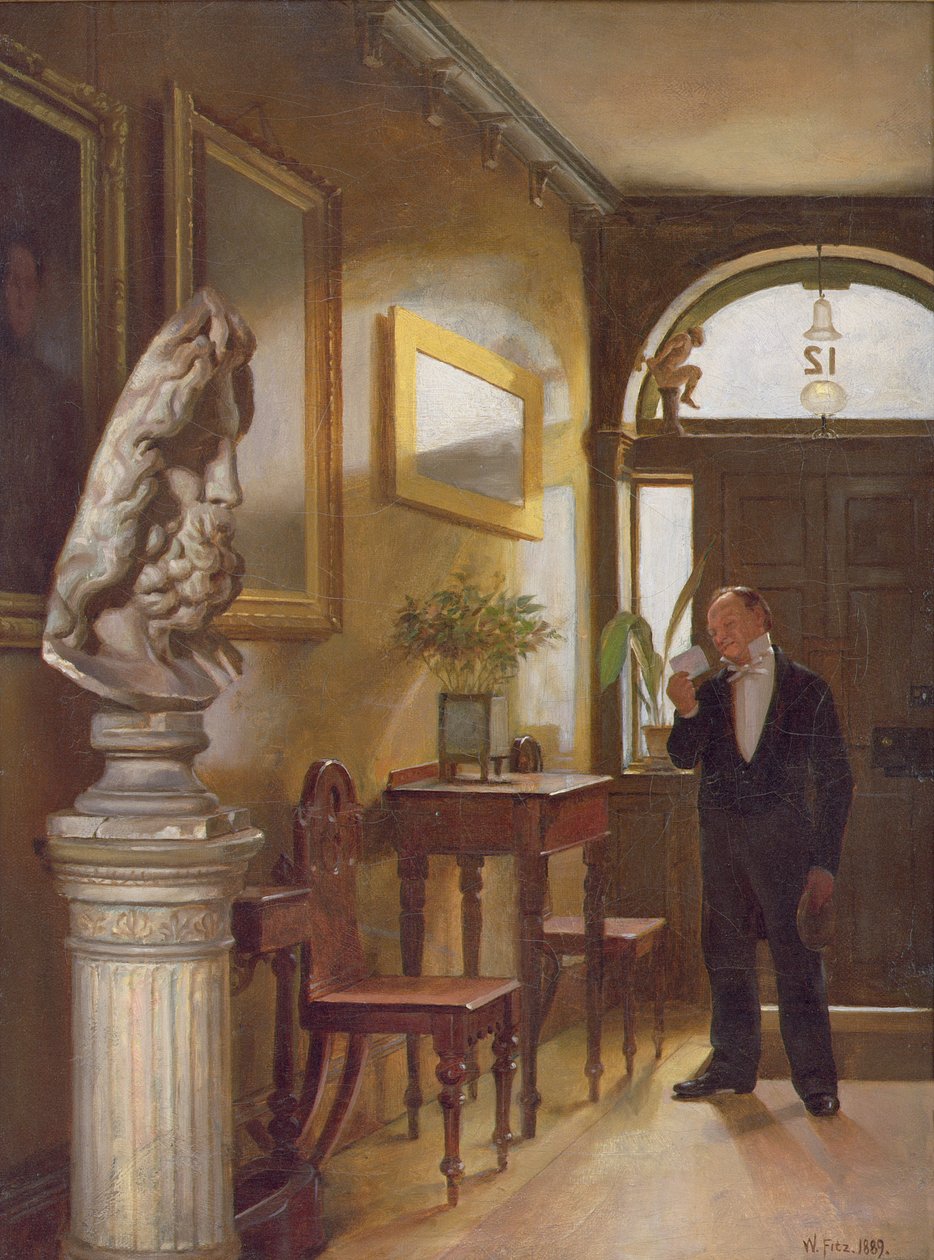 Karta telefoniczna, 1889 autorstwa William Fitz