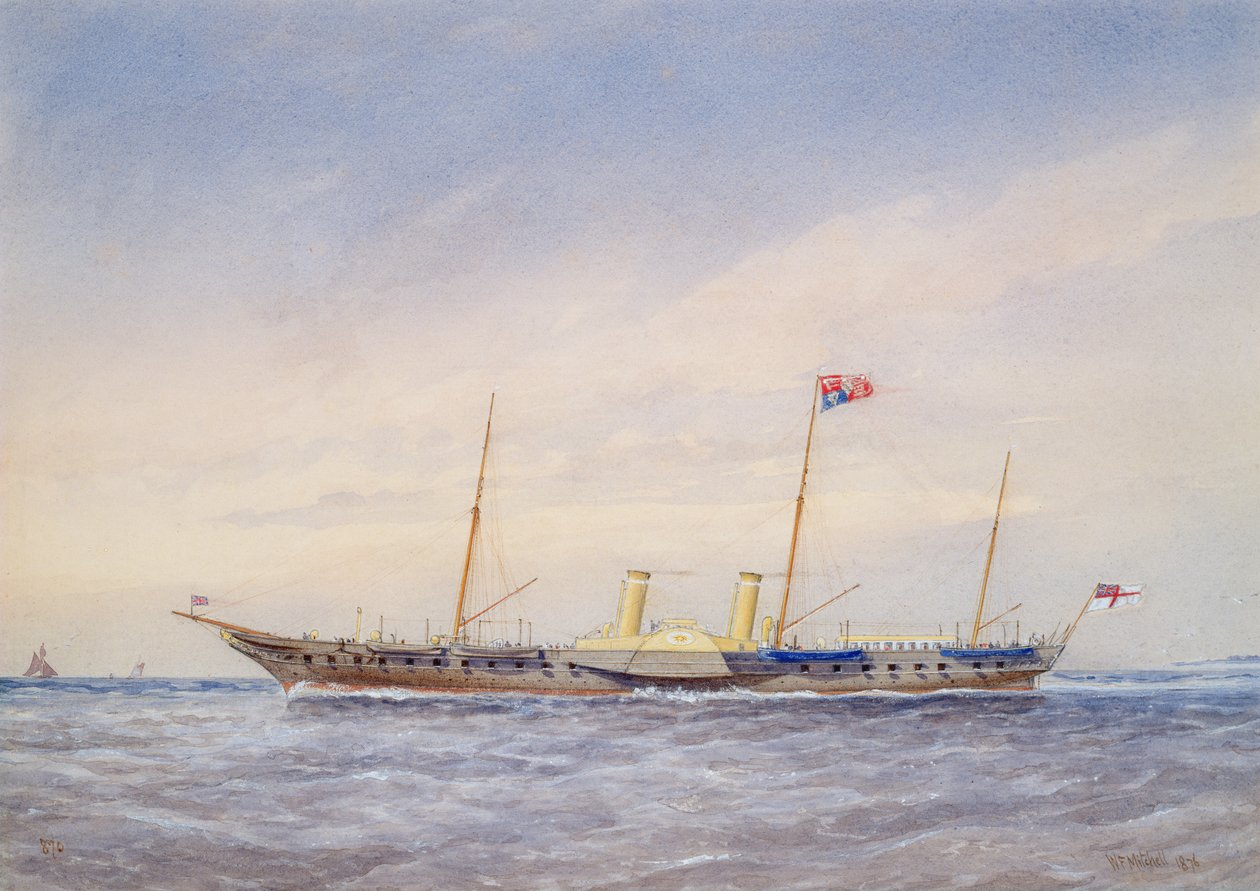 Królewski jacht Osbourne, 1876 autorstwa William Frederick Mitchell