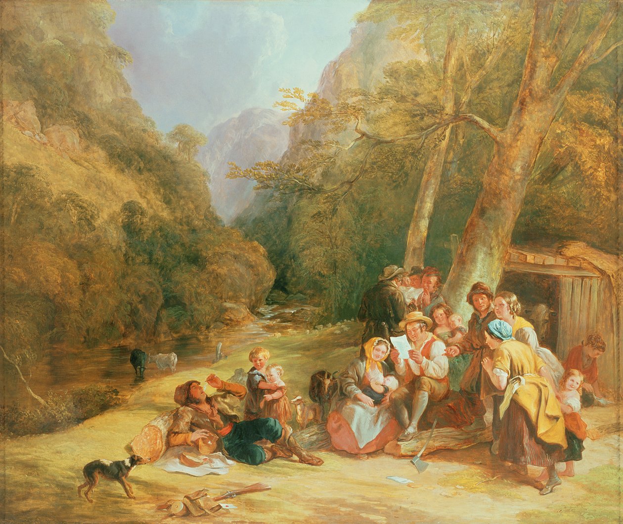 Czytanie listu autorstwa William Frederick Witherington
