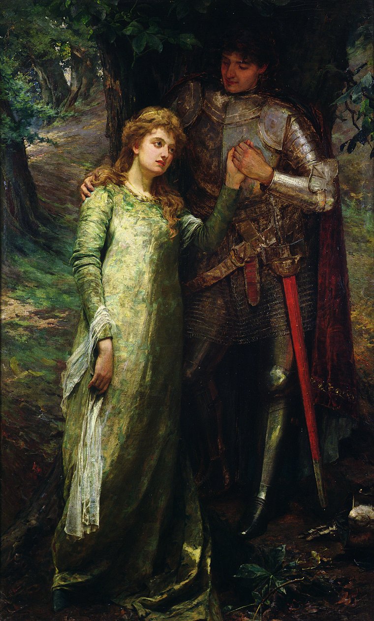 Rycerz i jego pani autorstwa William G. Mackenzie