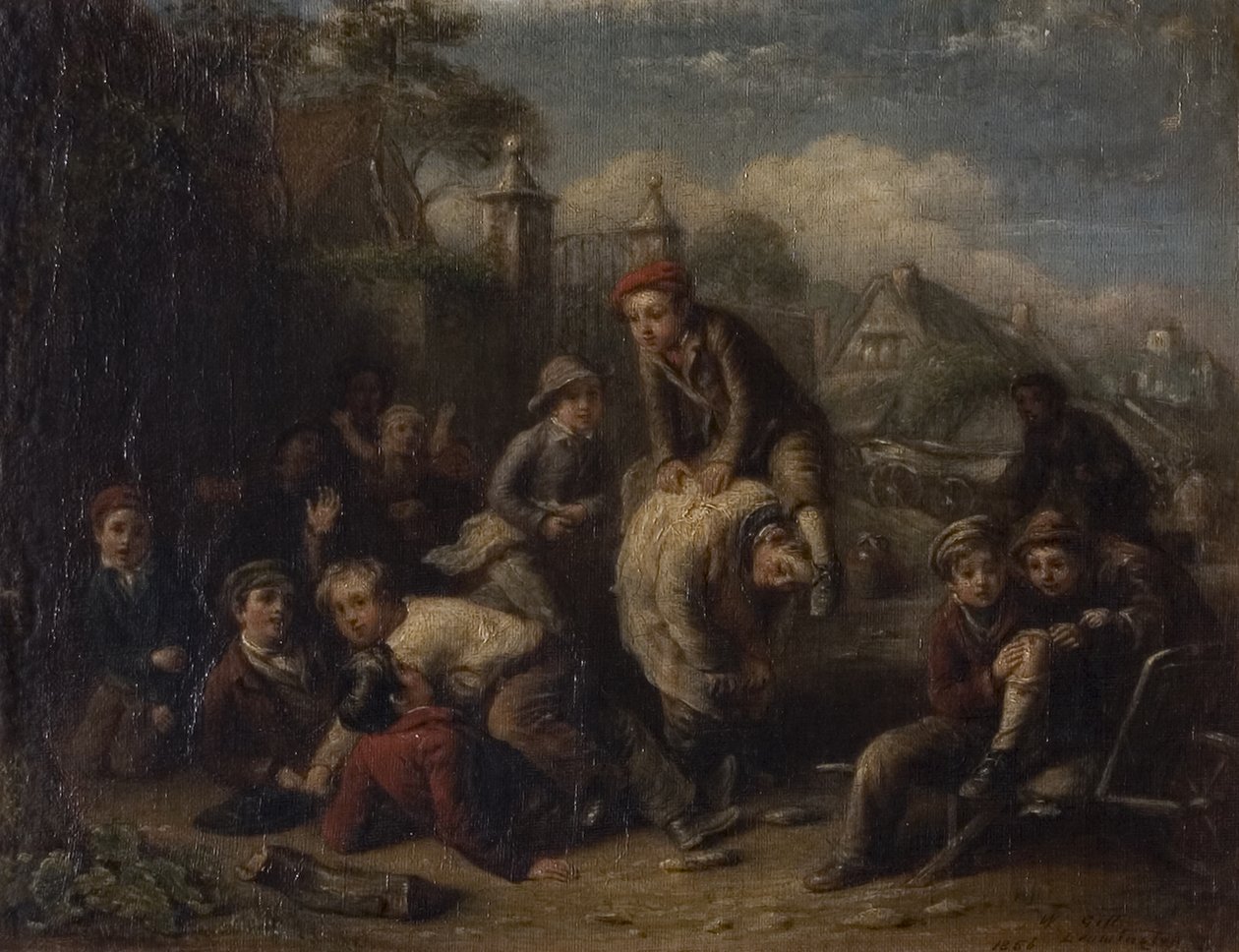 Skokowa żaba, 1856 autorstwa William Gill