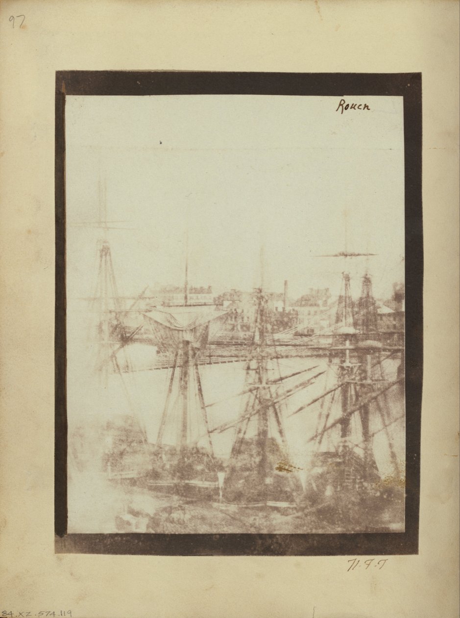 Port w Rouen. autorstwa William Henry Fox Talbot