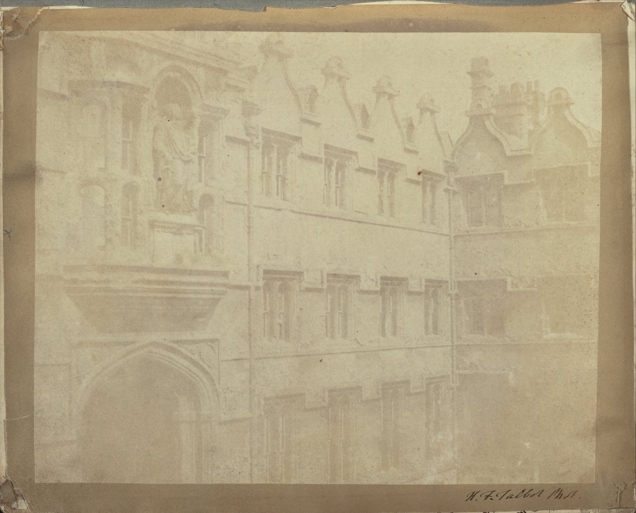 Czworobok Radcliffe, University College w Oksfordzie. autorstwa William Henry Fox Talbot