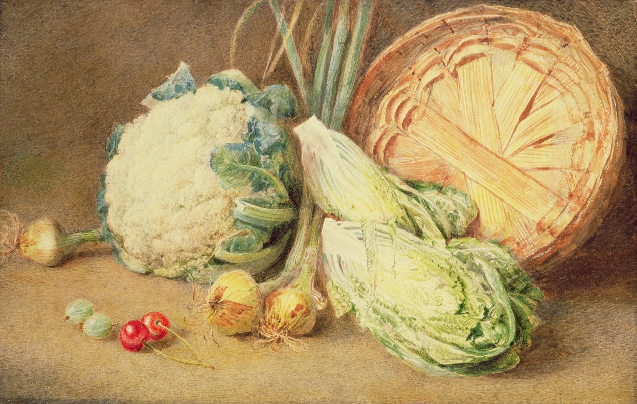 Martwa natura z warzyw autorstwa William Henry Hunt