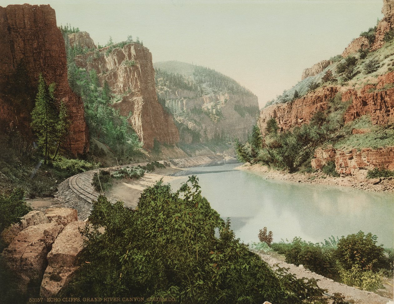 Echo Cliffs, Grand River Canyon, Kolorado, ok. 1880 r. autorstwa William Henry Jackson