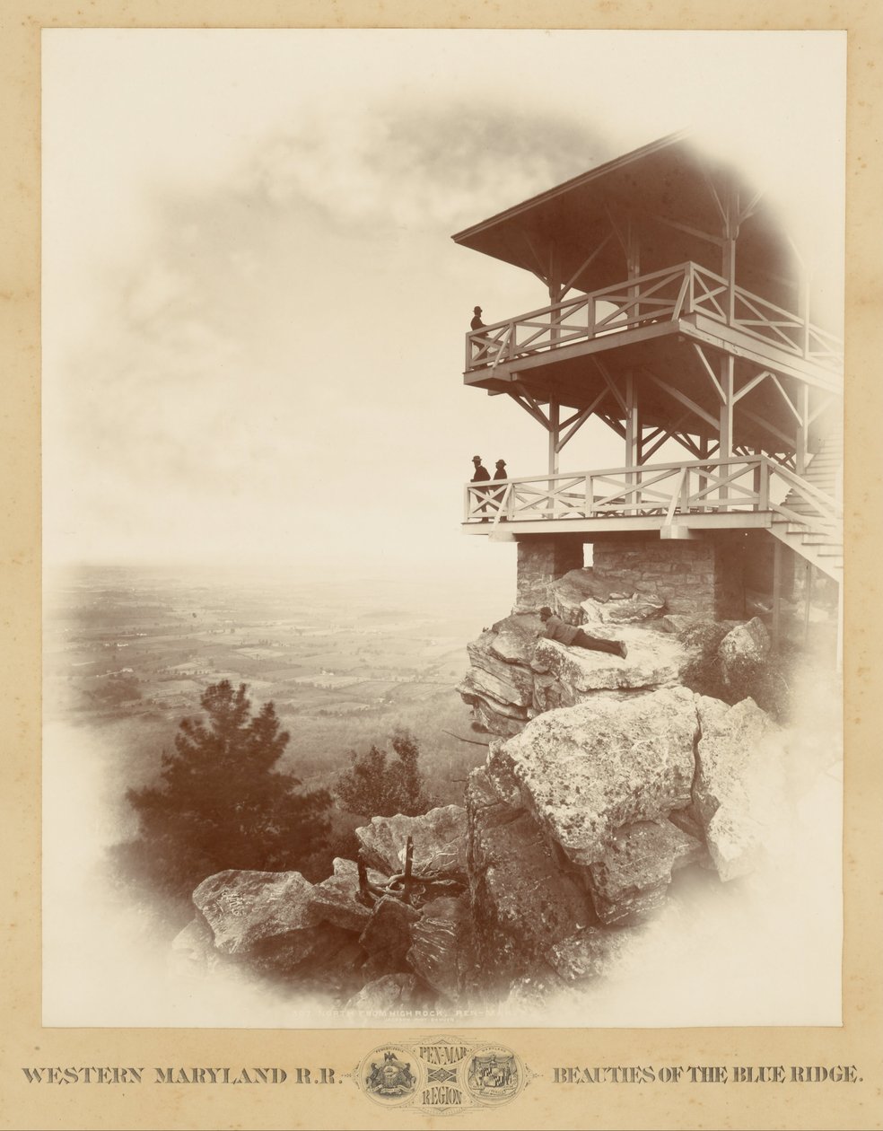 Na północ od High Rock, Pen-Mar autorstwa William Henry Jackson
