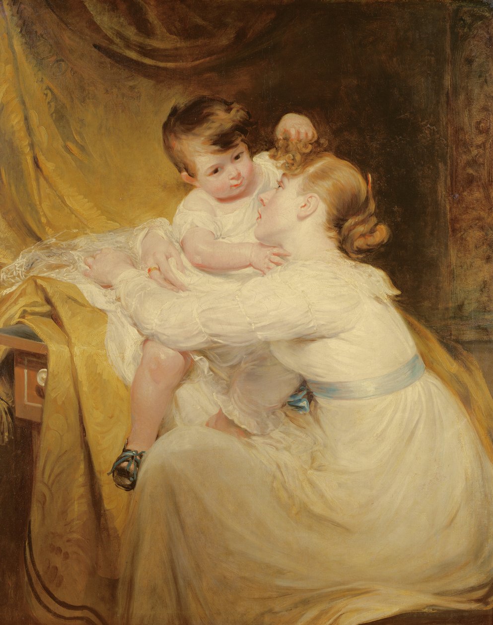 Portret pani De Wint i jej córki Helen autorstwa William Hilton
