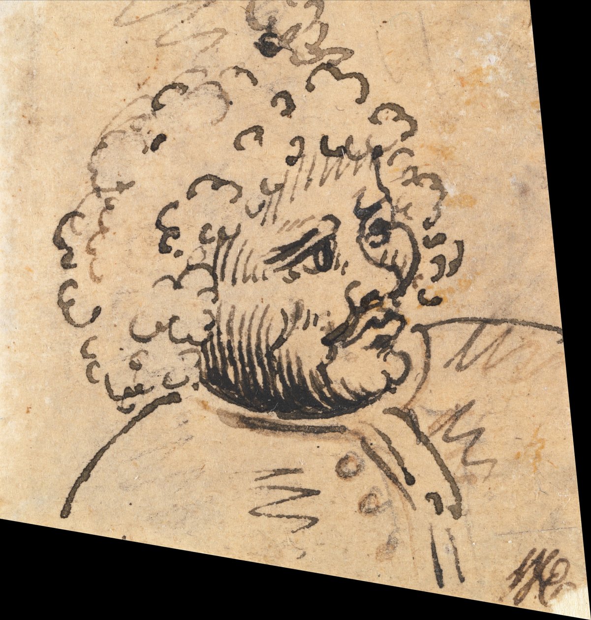 Groteskowa głowa kobiety autorstwa William Hogarth