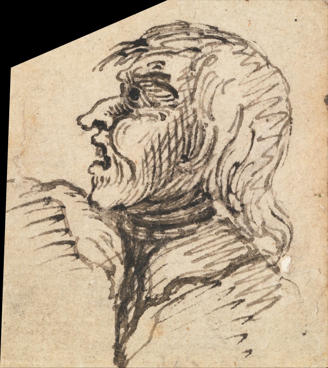 Groteskowa kobieca głowa autorstwa William Hogarth