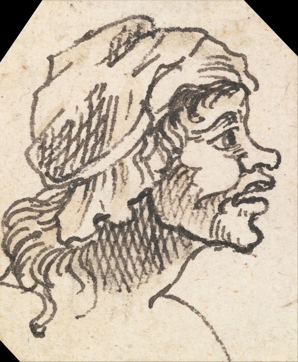 Groteskowa kobieca głowa autorstwa William Hogarth