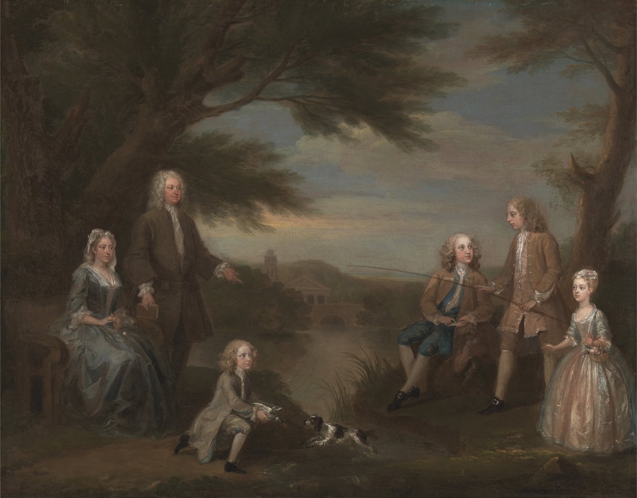John i Elizabeth Jeffreys i ich dzieci autorstwa William Hogarth