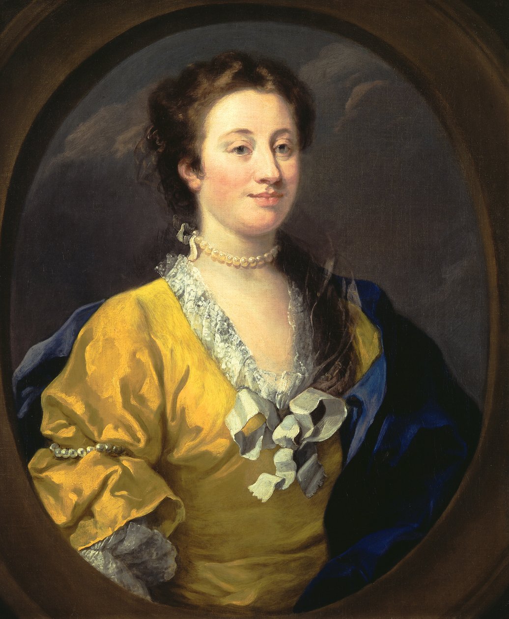 Portret damy, ok. 1740 autorstwa William Hogarth