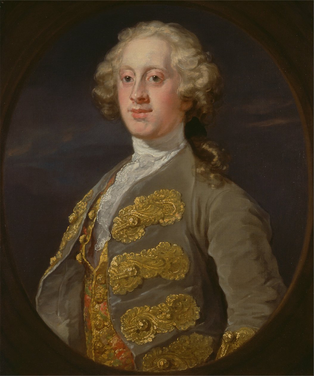 William Cavendish, markiz Hartington, później 4. książę Devonshire autorstwa William Hogarth