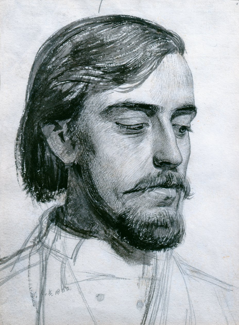 Gabinet Głowy Valentine, 1880 (wc) autorstwa William Holman Hunt