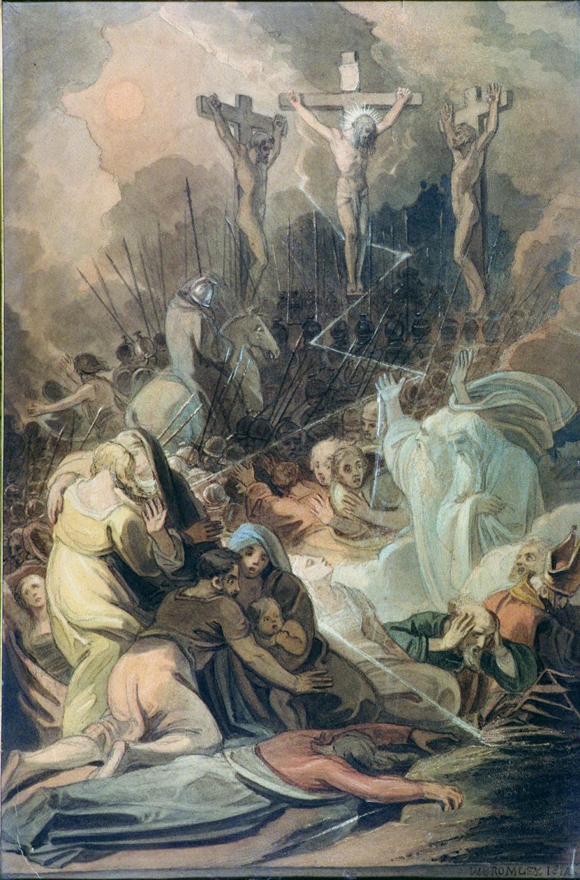 Ukrzyżowanie (akwarela) autorstwa William I Bromley