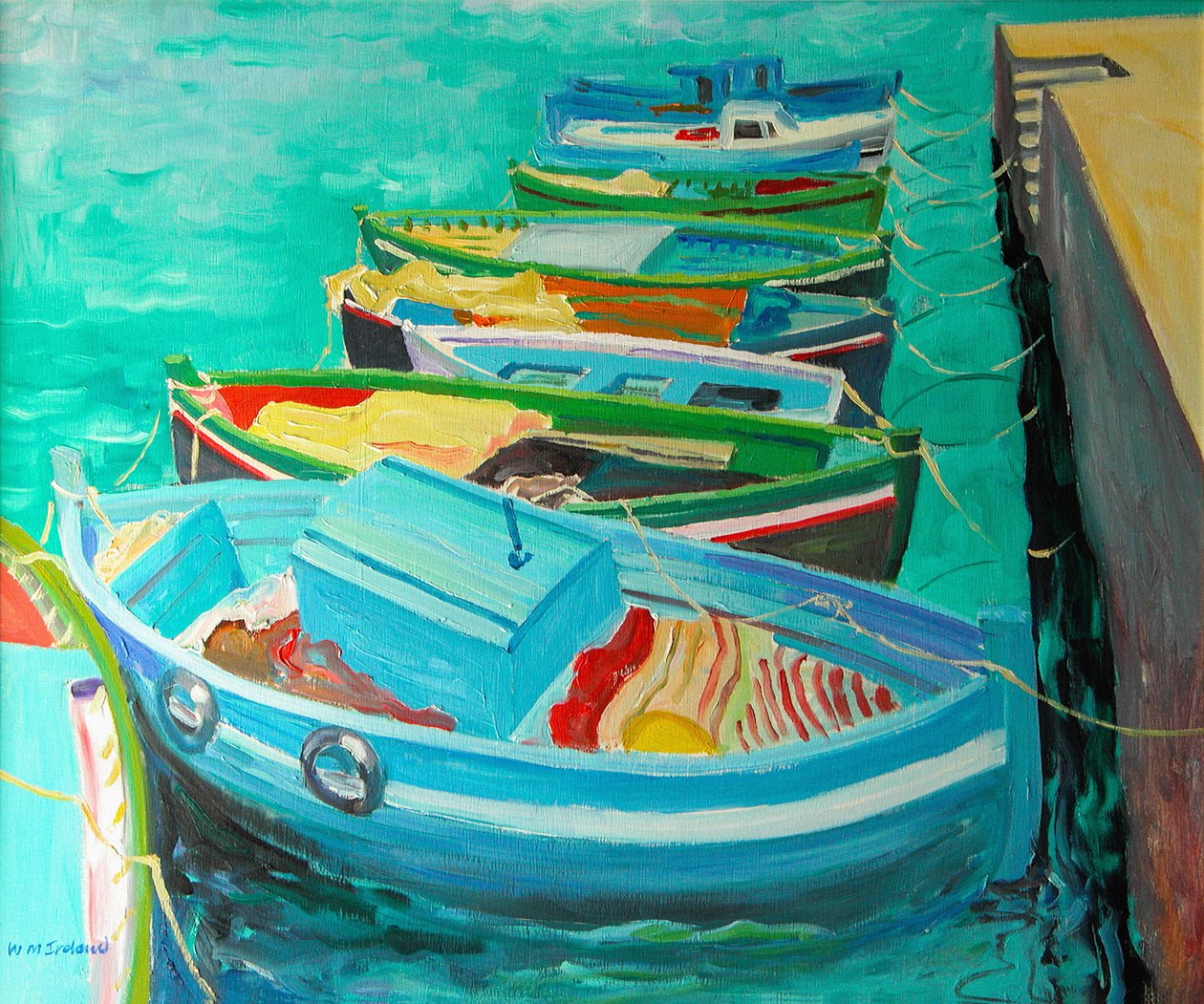Niebieskie łodzie, 2003 autorstwa William Ireland