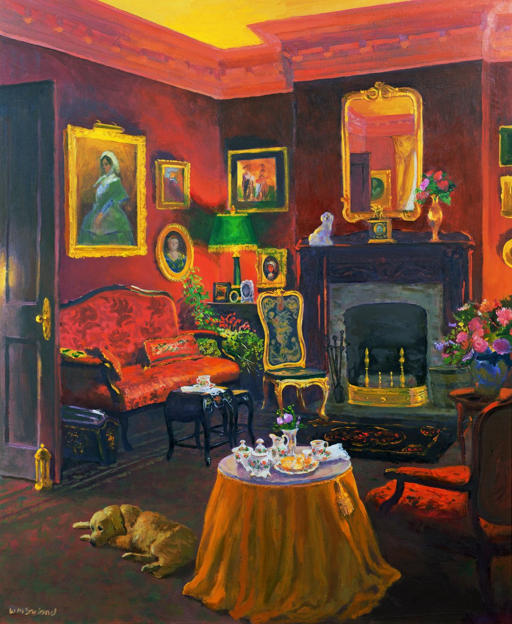 Czerwony pokój (styl wiktoriański) autorstwa William Ireland