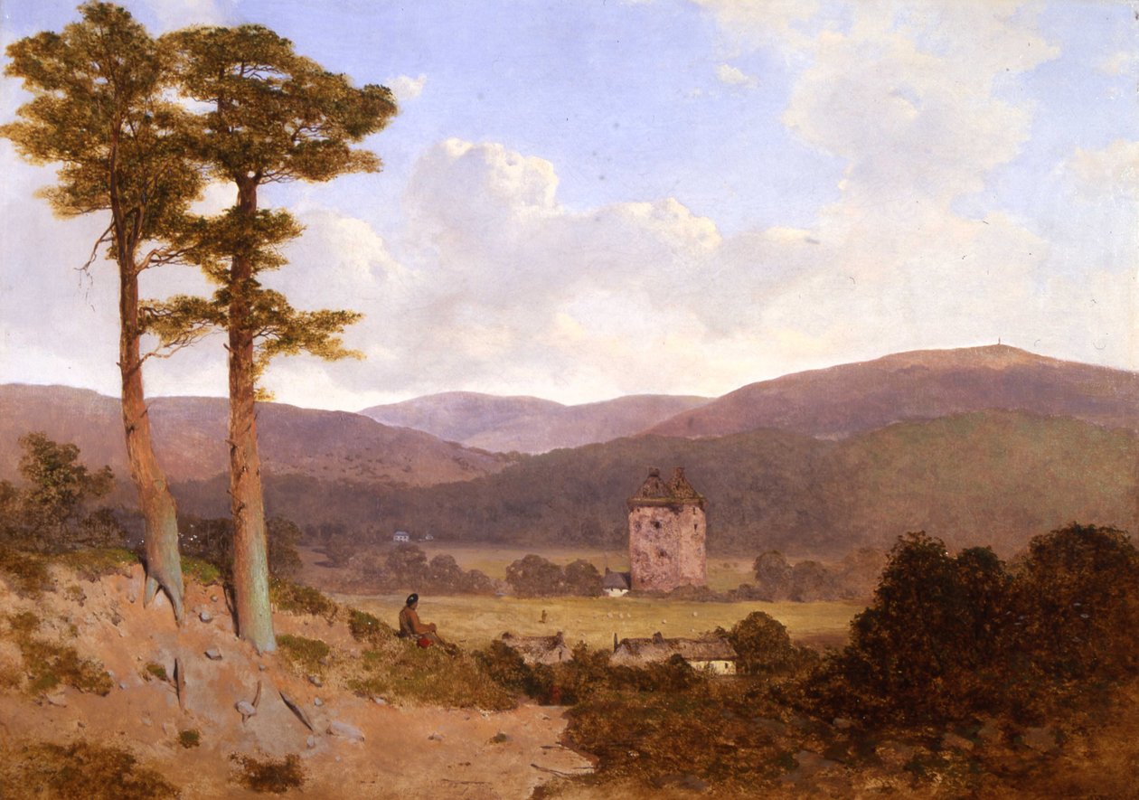 Wieża Gilnockie, 1843 autorstwa William James Blacklock